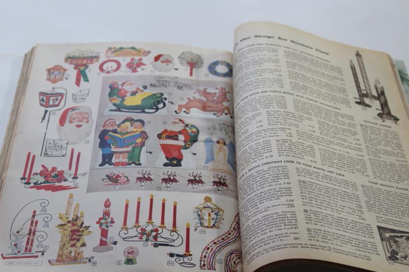 photo of vintage Montgomery Wards Christmas 1957 wish book catalog, tons of toys, retro fashion & decor #8