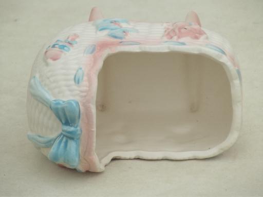 photo of vintage Napcoware baby planter, Napco - Japan ceramic flower pot #4