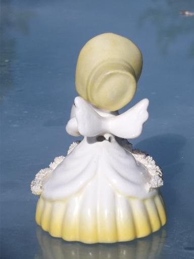 photo of vintage Nasco china August birthday girl angel, collectible bell #3