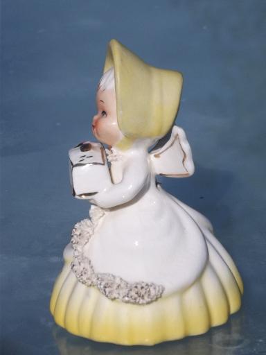 photo of vintage Nasco china August birthday girl angel, collectible bell #4