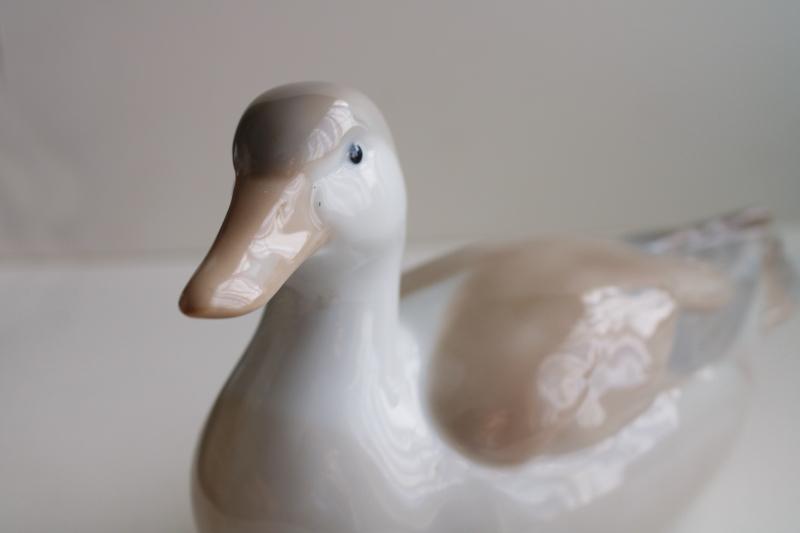 photo of vintage OMC Japan Otagiri china figurine ceramic duck, decoy shape neutral colors #6