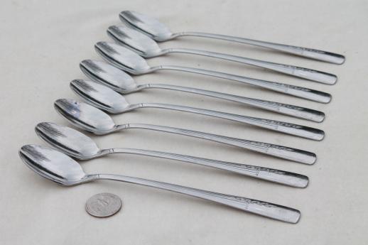 photo of vintage Oneida stainless silverware, Fernwood stainless steel flatware in box #10