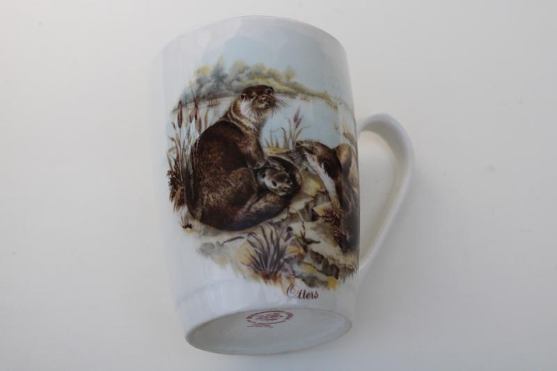 photo of vintage Otters woodland animals Rosewood English fine bone china tea mug coffee cup #5