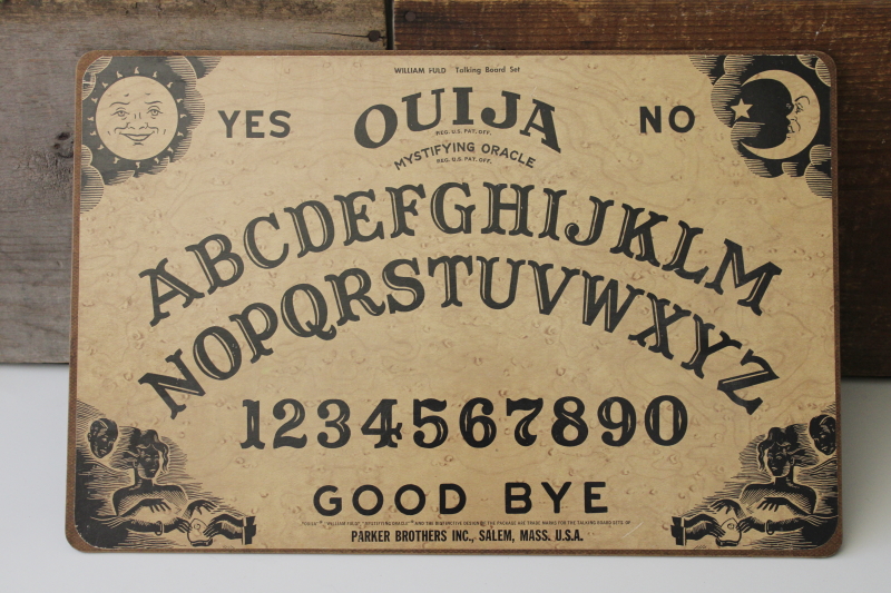 photo of vintage Ouija board (no date, board only no planchette or game box) #1