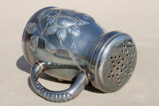 photo of vintage Pairpoint silver plate shaker, sugar caster or pounce pot sander? #4