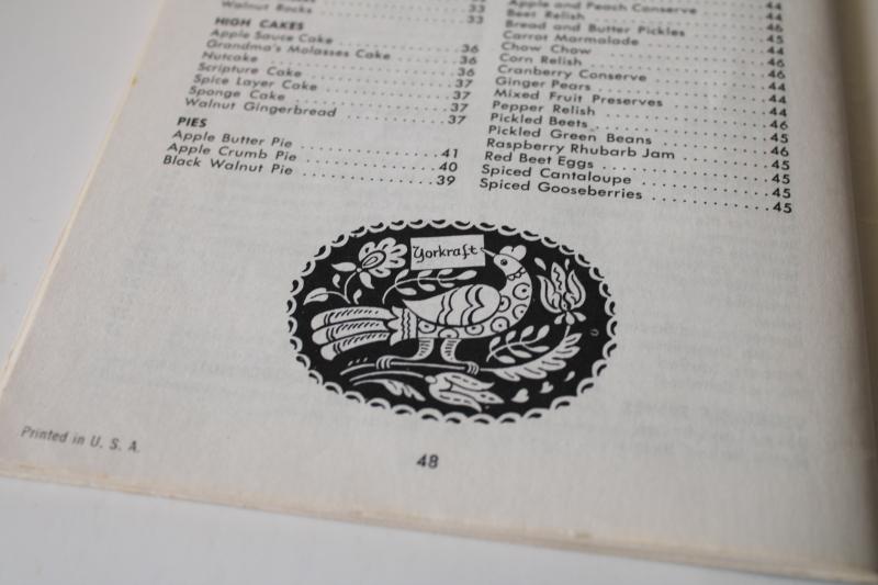 photo of vintage Pennsylvania Dutch cook book, PA Amish Mennonite traditional German recipes #5