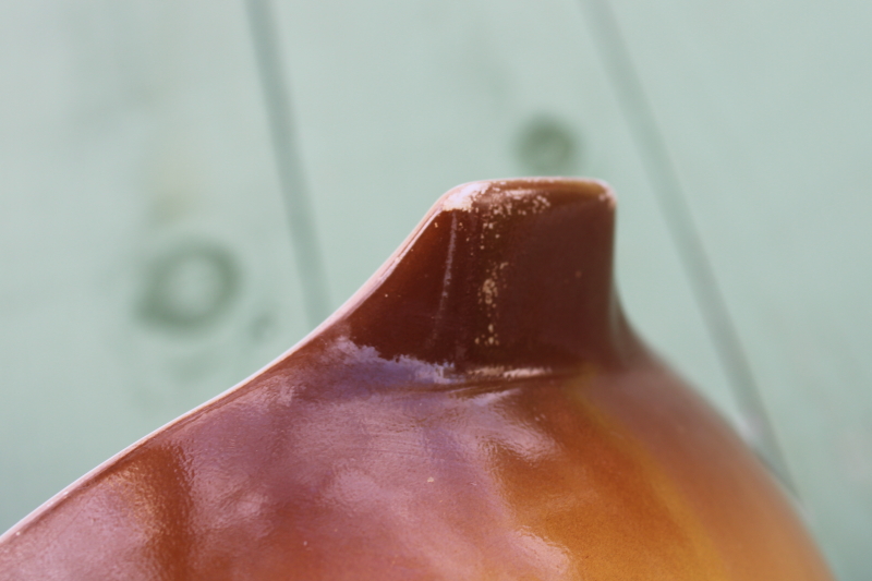 photo of vintage Pyrex Old Orchard fruit print & brown ombre Cinderella bowls 441 and 442  #7