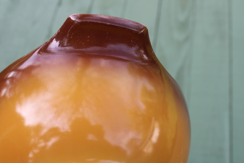 photo of vintage Pyrex Old Orchard fruit print & brown ombre Cinderella bowls 441 and 442  #12