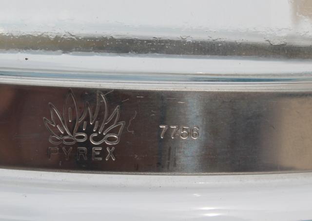 photo of vintage Pyrex flameware 7756-B stovetop percolator, clear glass coffee pot #3