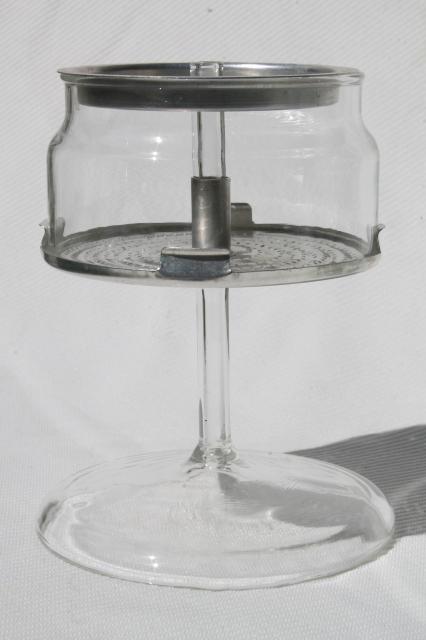 photo of vintage Pyrex flameware 7756-B stovetop percolator, clear glass coffee pot #8