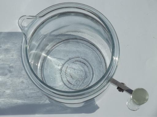 photo of vintage Pyrex flameware clear glass coffee pot for stovetop percolator #6