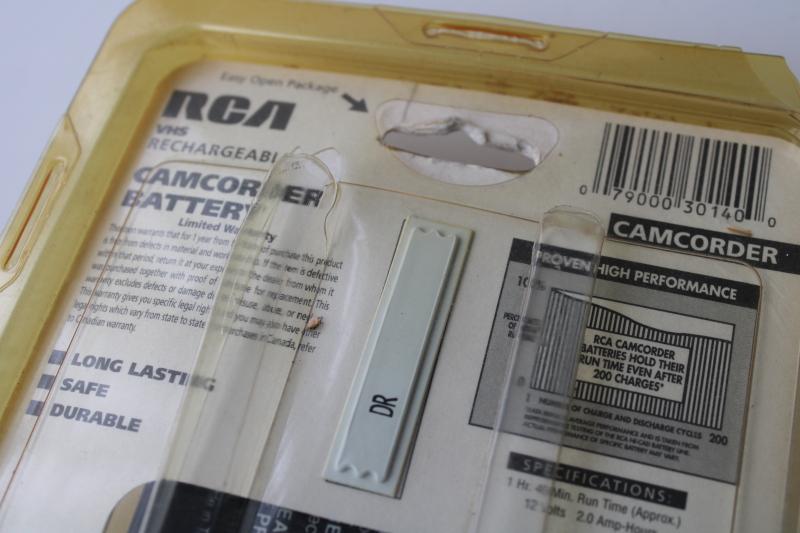 photo of vintage RCA universal VHS camcorder camera battery sealed 1CVA156 rechargable #7