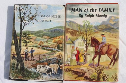 photo of vintage Ralph Moody stories w/ great old covers, cowboy ranch life in the good old days #4