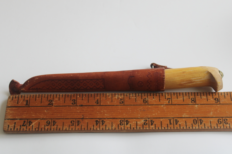 photo of vintage Rapala fillet fish knife w/ leather case, made in Finland  #6