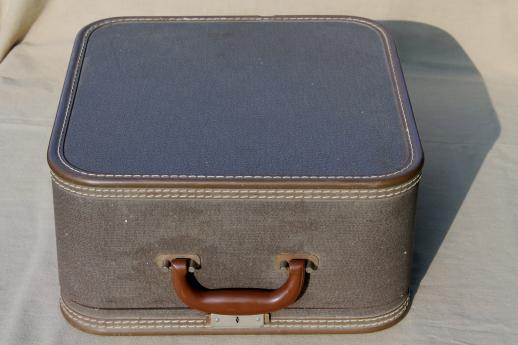 photo of vintage Remington  portable typewriter w/ tweed case, 50s Remington Quiet-Riter typewriter #3
