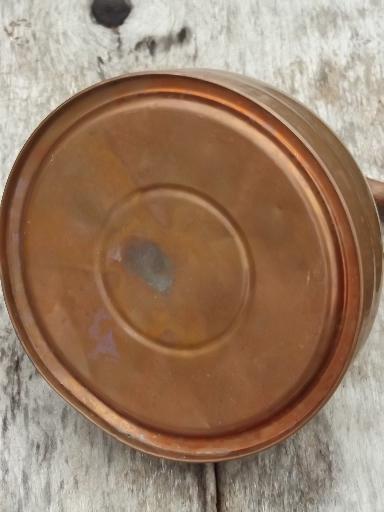 photo of vintage Revere Ware copper tea kettle w/ wood handle #7