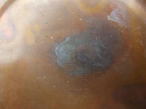 photo of vintage Revere Ware copper tea kettle w/ wood handle #8