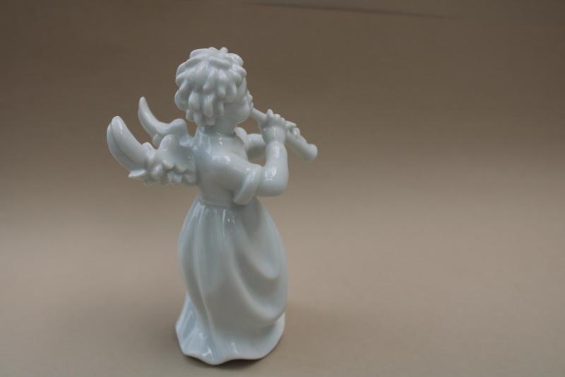 photo of vintage Rosenthal china angel figurine, pure white porcelain blanc de chine #5