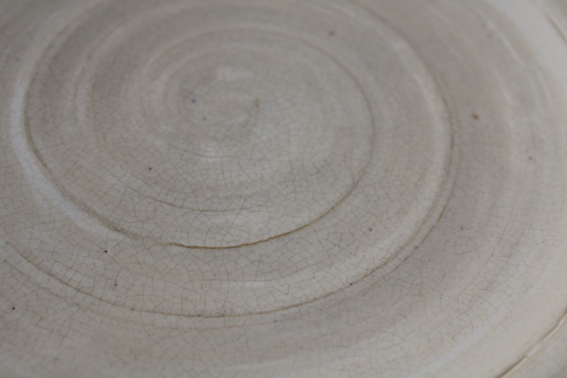 photo of vintage Rowe pottery French Country hand painted stoneware salad plates set of 4  #4