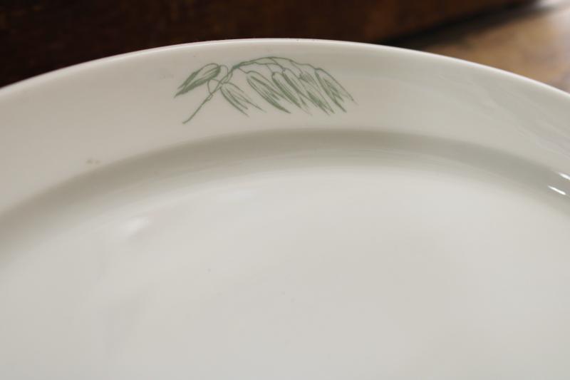 photo of vintage Royal Copenhagen ironstone china bread plate platter w/ oats & barley or wheat #5