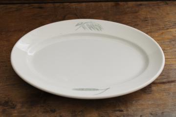 catalog photo of vintage Royal Copenhagen ironstone china bread plate platter w/ oats & barley or wheat