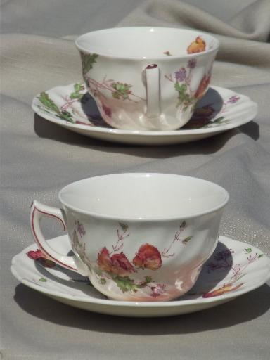 photo of vintage Royal Doulton Sherborne china cups and saucers #4