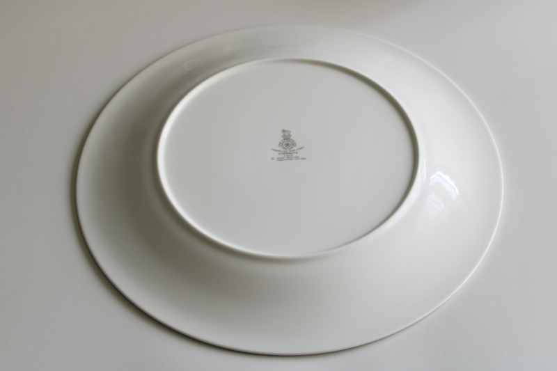 photo of vintage Royal Doulton china dinner plate, Eternity pattern  #4