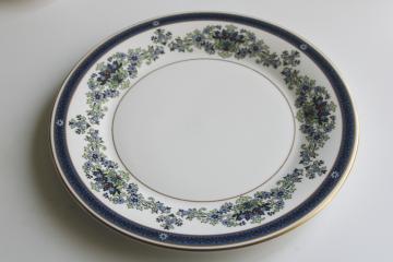 catalog photo of vintage Royal Doulton china dinner plate, Venetia pattern 