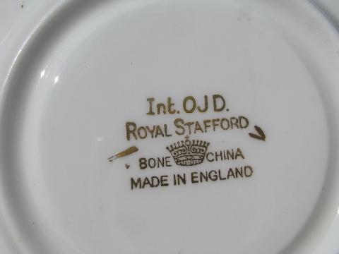 photo of vintage Royal Stafford ''Iyob Filiae - Daughters of Job'' Freemasons cup & saucer #4