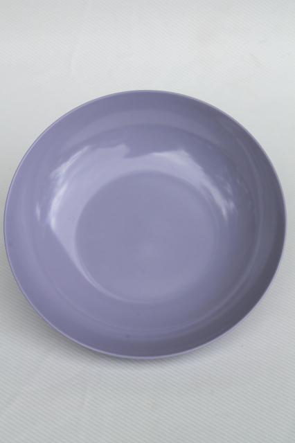 photo of vintage Royalon melmac salad / serving bowl, purple violet solid lavender color #2
