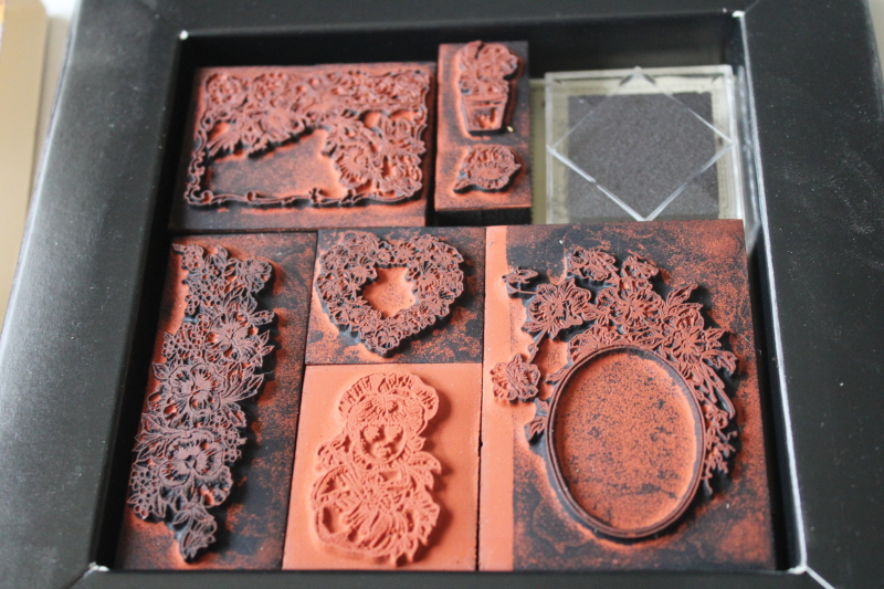 photo of vintage Rubber Stampede rubber stamps sets, Victorian Butterflies & Pansies Cynthia Hart  #7