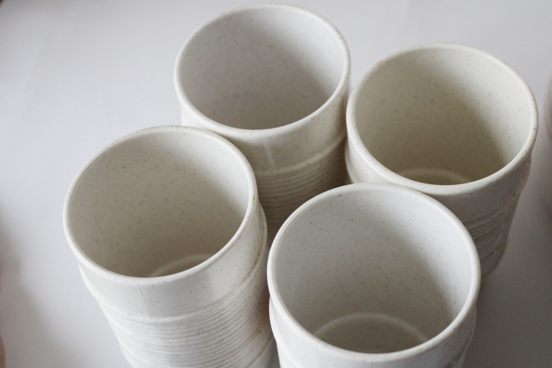 photo of vintage Rubbermaid plastic pitcher & stacking tumblers set new old stock original labels #4