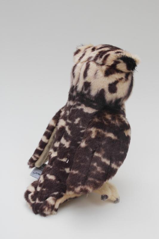 photo of vintage Russ stuffed animal plush spotted owl, short eared owl or horned owl #5