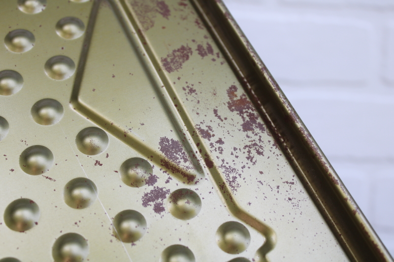 photo of vintage San Loo Chinese Checkers litho print tin metal game board  #5
