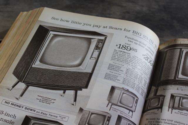 photo of vintage Sears catalog, Fall Winter 1963 big book, collectors reference 60s retro #19