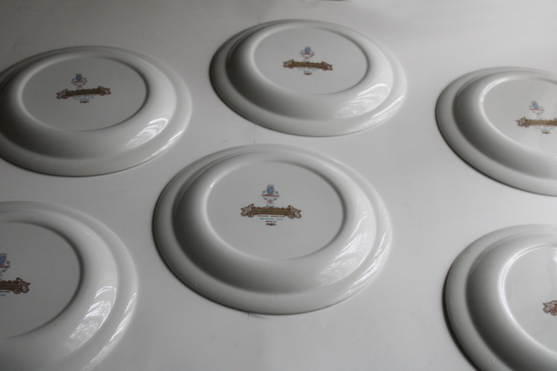 photo of vintage Sevilla floral Pontesa ironstone china dinner plates Castilian collection Spain  #3