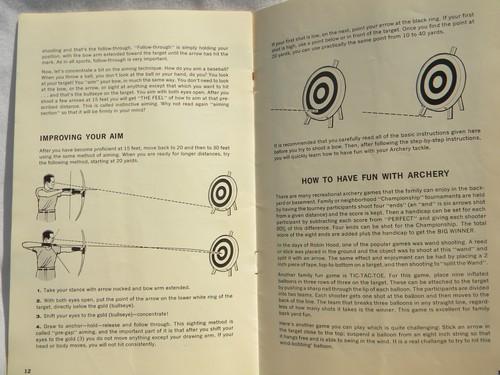 photo of vintage Shakespeare ABCs of Archery illustrated how-to booklet #3