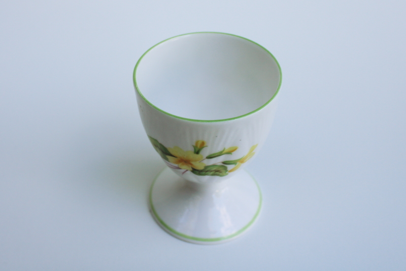 photo of vintage Shelley England fine bone china egg cup, Dainty Primrose pattern #2