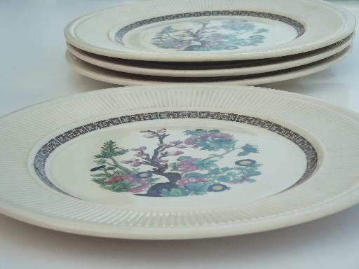 photo of vintage Shenango Stafforshire India Tree china  plates, Indian Tree pattern #2