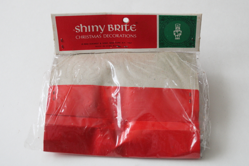 photo of vintage Shiny Brite sealed package gold plastic angels miniature ornament decorations  #5