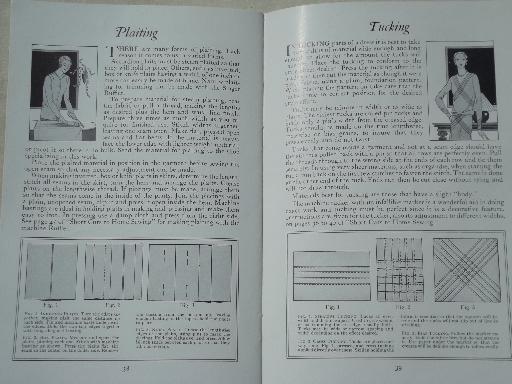 photo of vintage Singer sewing tutorial booklets, sew early 30s dresses, home fashions #3