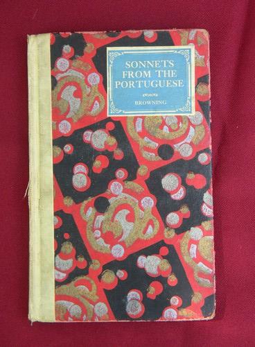 photo of vintage Sonnets from the Portuguese Elizabeth Browning w/art binding #2