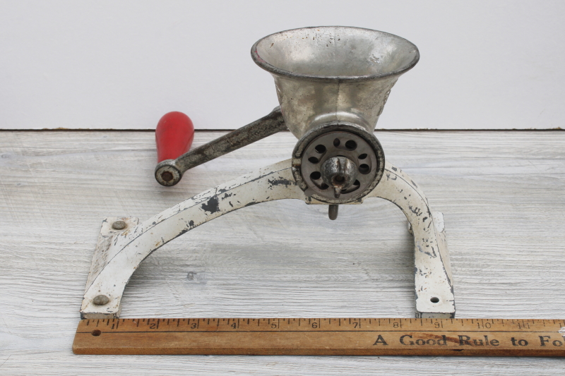 photo of vintage Spong London England cast metal food chopper meat grinder 301 #6