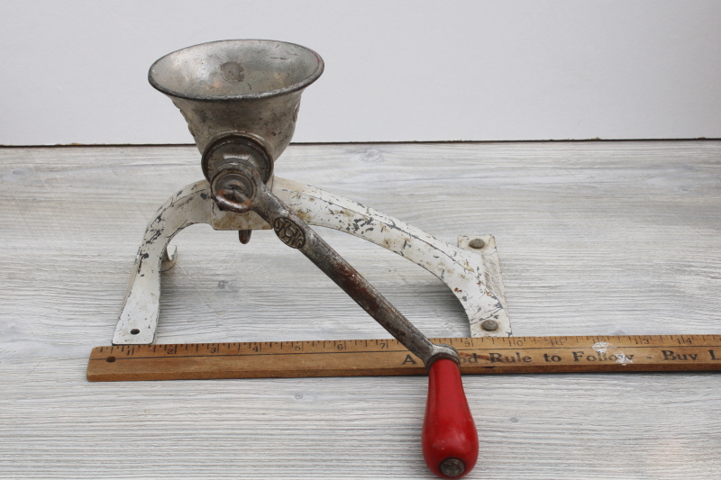 photo of vintage Spong London England cast metal food chopper meat grinder 301 #7