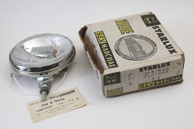 photo of vintage Starlux SEV Marchal France driving light 712 322 new old stock automotive parts  #2