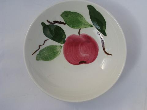 photo of vintage Stetson china hand-painted Red Apple pottery bowls lot, Rio #2