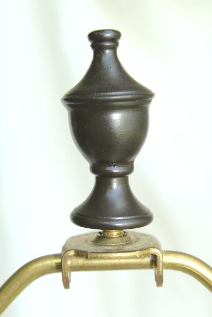 photo of vintage Stiffel lamps, barley twist heavy brass candlestick lamp pair #2