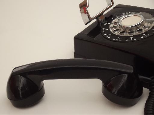 photo of vintage Stromberg-Carlson rotary dial phone, mid century  wall phone #6