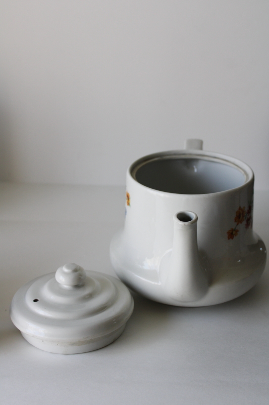 photo of vintage Superior China teapot, Enterprise aluminum drip-o-lator coffee pot, replacement pot only #9