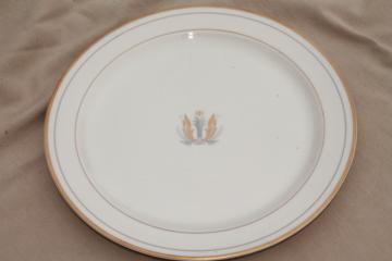 catalog photo of vintage Syracuse china Governor Clinton pattern, large charger plate or serving tray